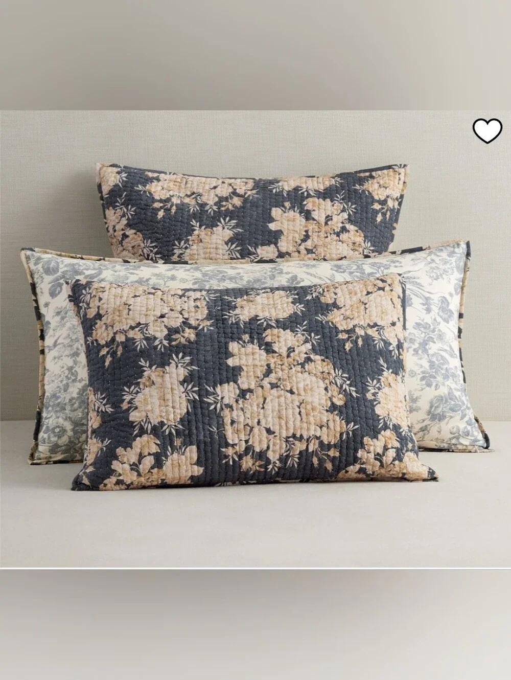 NEW Pottery Barn Juliette Toile Quilted Standard Sham